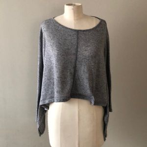 Cropped top w/ angel winged sleeves